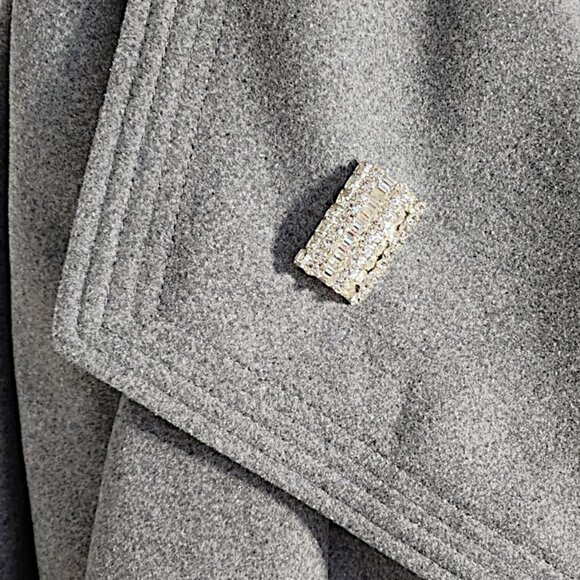 Vintage rhinestone bar brooch - Picture 2 of 9